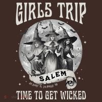 Girls Trip Salem Retro Salem 1692 They Missed One Witch T-Shirt thumb 7