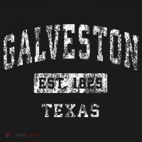 Galveston Texas Tx Vintage Established Sports T-Shirt thumb 7