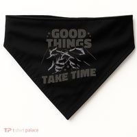 Good Things Take Time USA-Made Doggie Bandana thumb 0