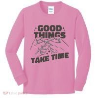 Good Things Take Time Kids Long Sleeve Shirt thumb 0