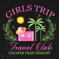 Girl Trip Travel Club Matching Team Vacation Mousepad thumb 1