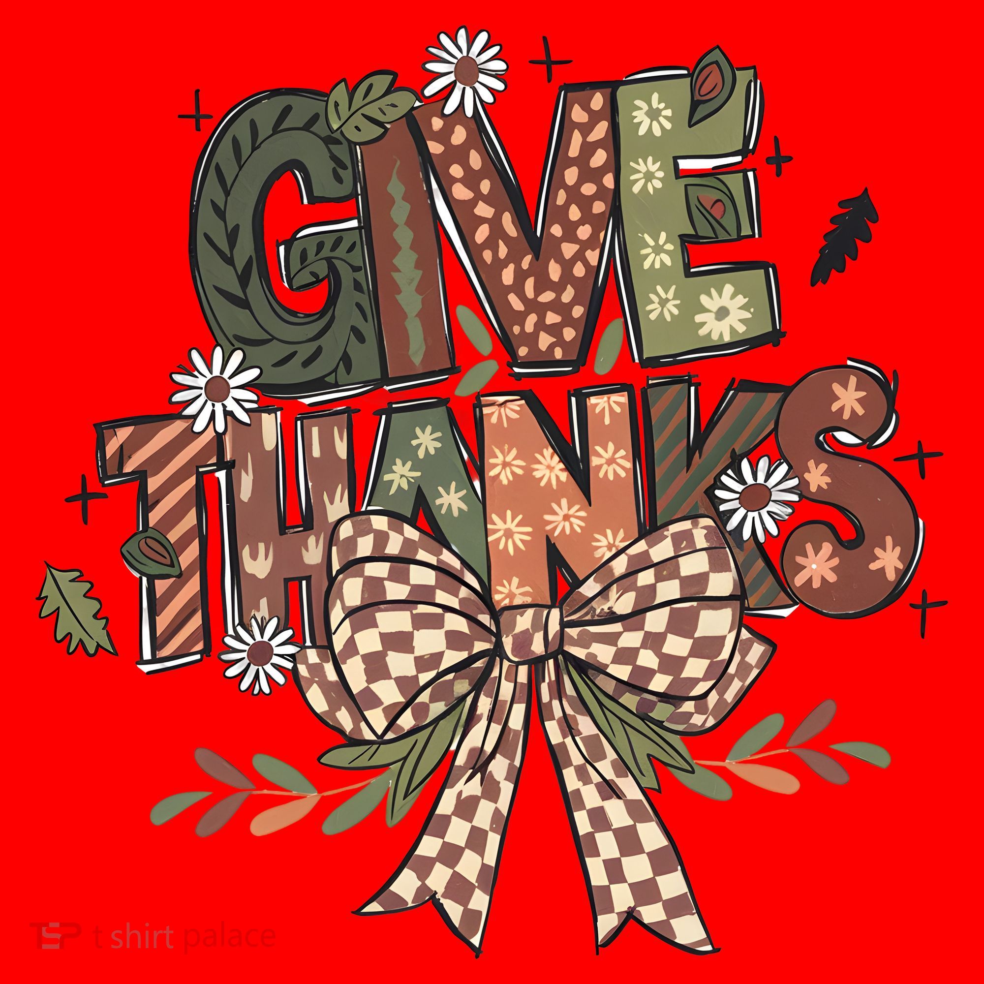 Give Thanks Thankful Coquette Thanksgiving Santa Hat
