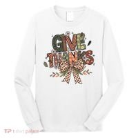 Give Thanks Thankful Coquette Thanksgiving Long Sleeve Shirt thumb 0