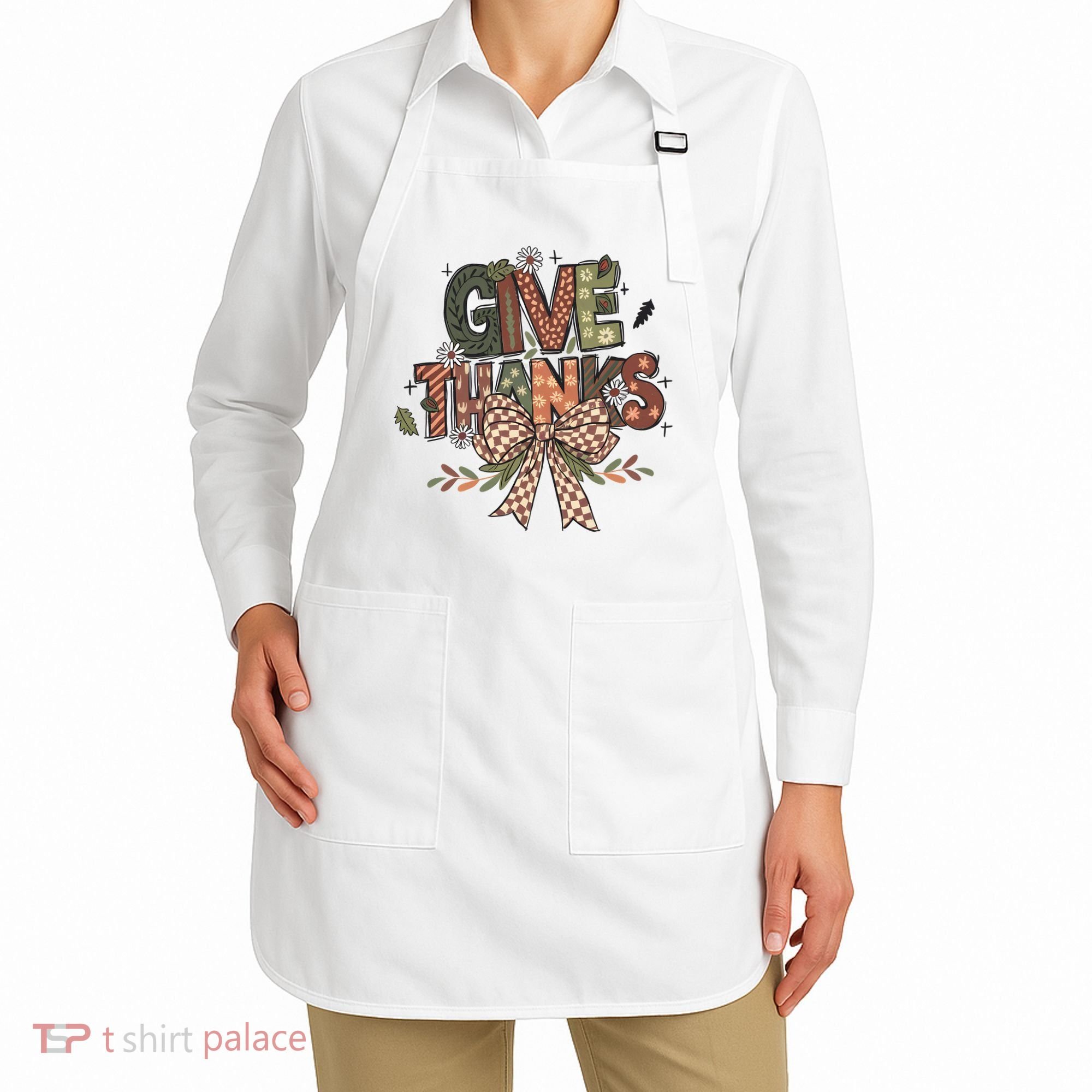 Give Thanks Thankful Coquette Thanksgiving Apron