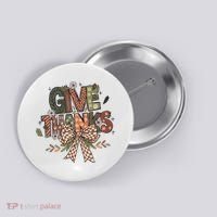 Give Thanks Thankful Coquette Thanksgiving Button thumb 0