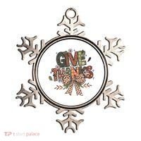 Give Thanks Thankful Coquette Thanksgiving Ornament thumb 0