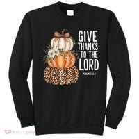Give Thanks To The Lord Fall Autumn Christian Sweatshirt thumb 0