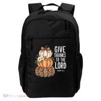 Give Thanks To The Lord Fall Autumn Christian Backpack thumb 0