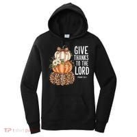 Give Thanks To The Lord Fall Autumn Christian Women's Hoodie thumb 0
