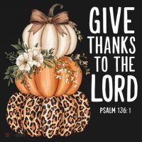 Give Thanks To The Lord Fall Autumn Christian Mousepad thumb 1