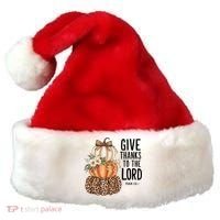 Give Thanks To The Lord Fall Autumn Christian Santa Hat thumb 0