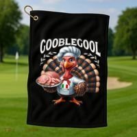 Gobblegool Turkey Thanksgiving Golf Towel thumb 1