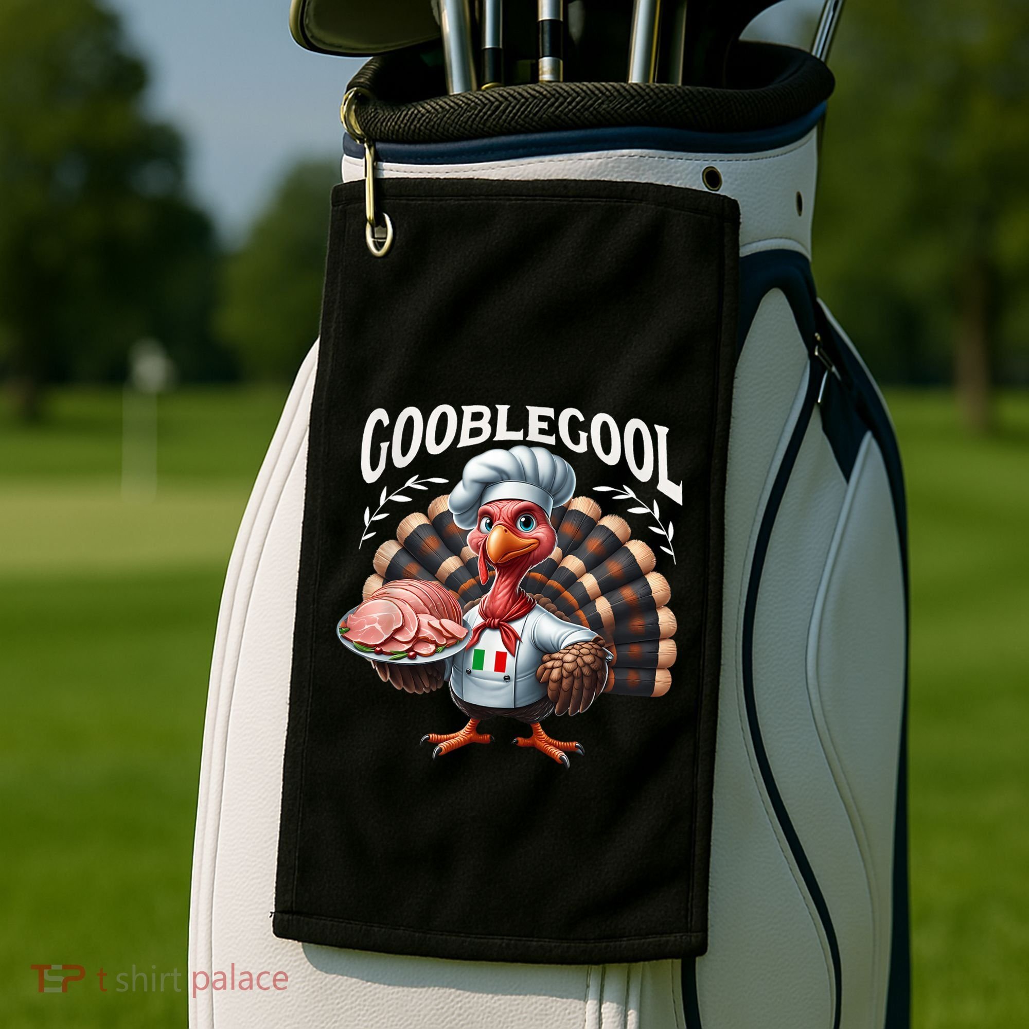 Gobblegool Turkey Thanksgiving Golf Towel