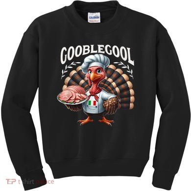 Gobblegool Turkey Thanksgiving Kids Sweatshirt