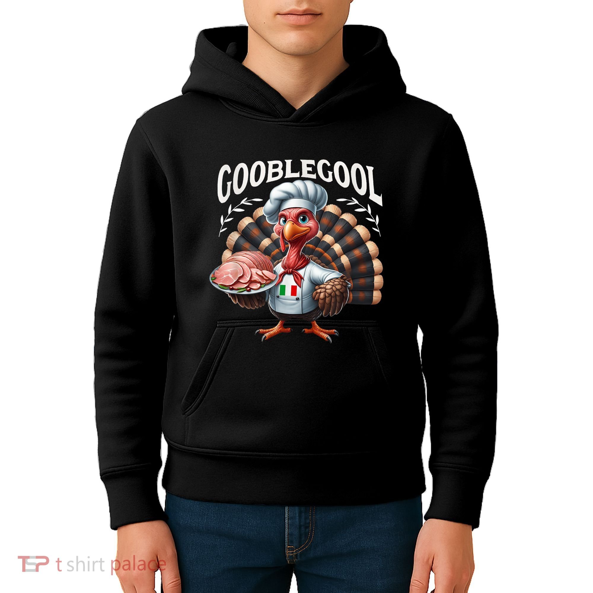 Gobblegool Turkey Thanksgiving Kids Hoodie
