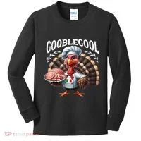 Gobblegool Turkey Thanksgiving Kids Long Sleeve Shirt thumb 0