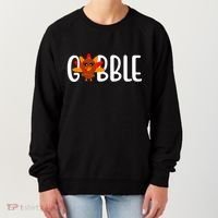 Gobble Turkey Thanksgiving Women's Sweatshirt thumb 0
