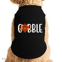 Gobble Turkey Thanksgiving Doggie Tank thumb 0
