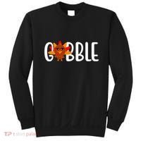 Gobble Turkey Thanksgiving Sweatshirt thumb 0