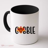 Gobble Turkey Thanksgiving Coffee Mug thumb 0