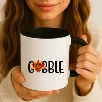 Gobble Turkey Thanksgiving Coffee Mug thumb 3