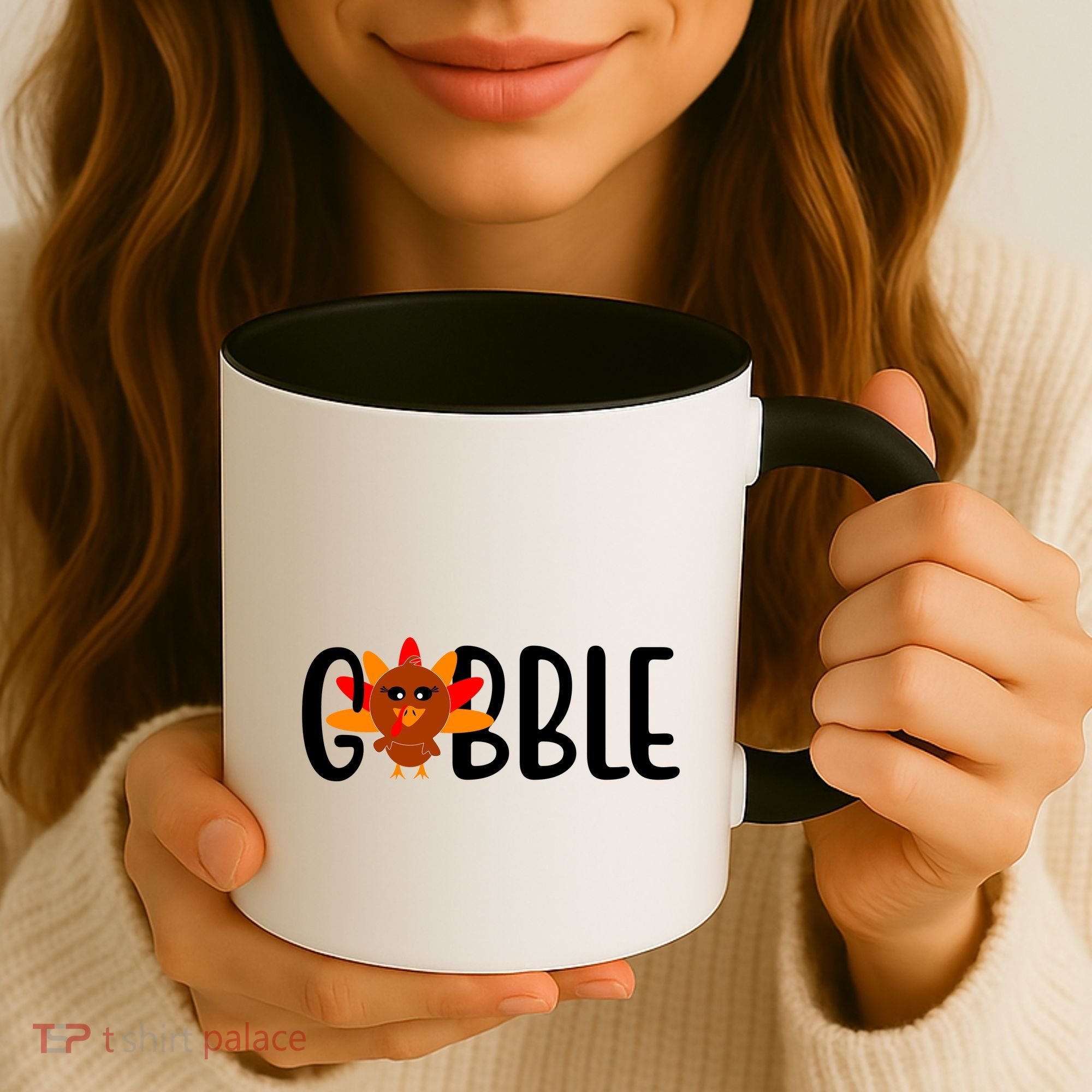 Gobble Turkey Thanksgiving Coffee Mug