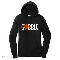 Gobble Turkey Thanksgiving Women's Hoodie thumb 0