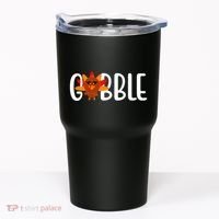 Gobble Turkey Thanksgiving Tumbler thumb 0