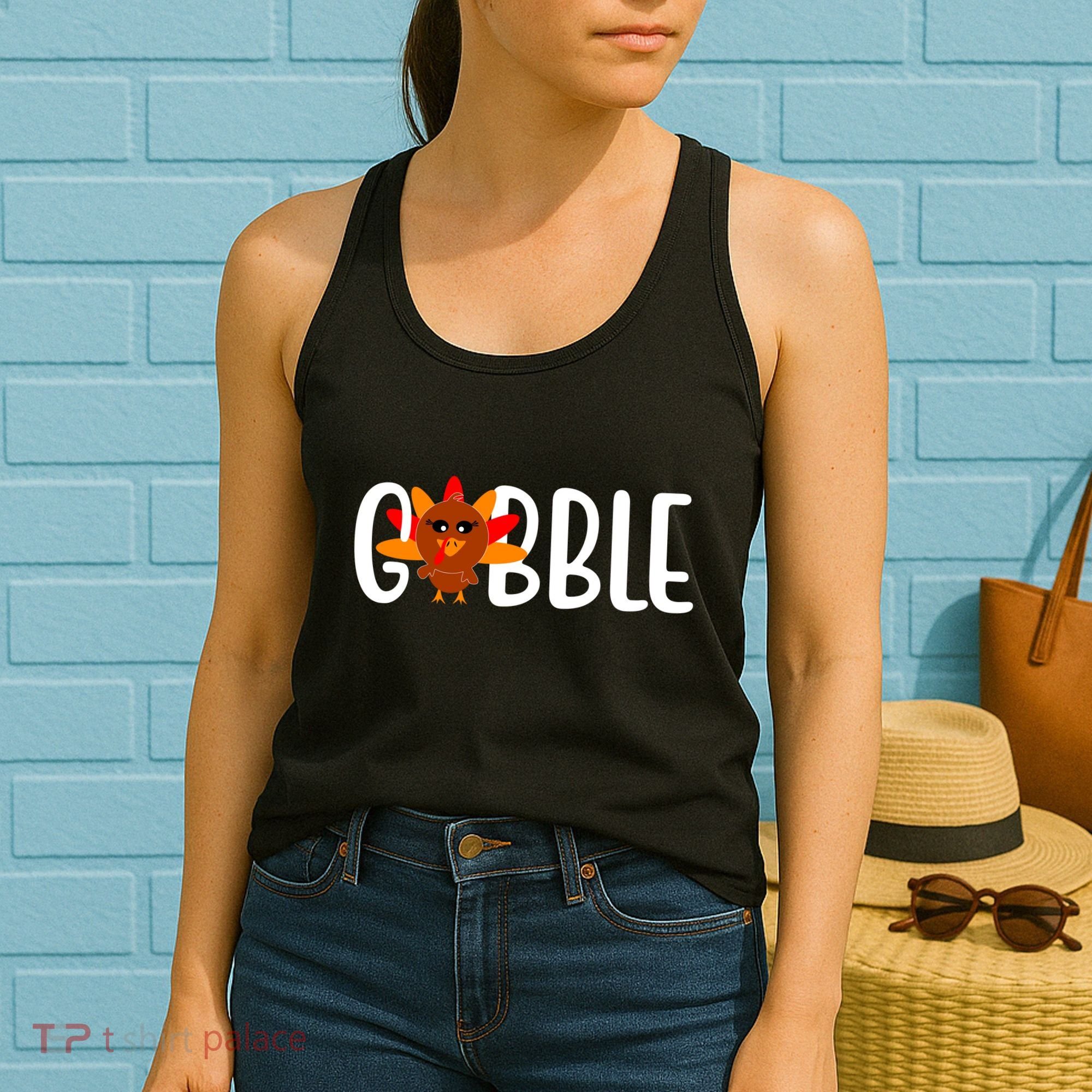 Gobble Turkey Thanksgiving Women's Tank Top