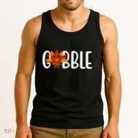 Gobble Turkey Thanksgiving Tank Top thumb 3