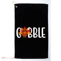 Gobble Turkey Thanksgiving Golf Towel thumb 0