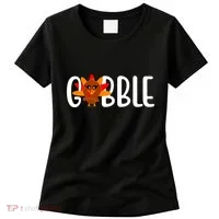 Gobble Turkey Thanksgiving Women's T-Shirt thumb 0