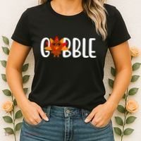 Gobble Turkey Thanksgiving Women's T-Shirt thumb 2