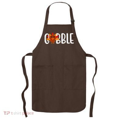 Gobble Turkey Thanksgiving Apron