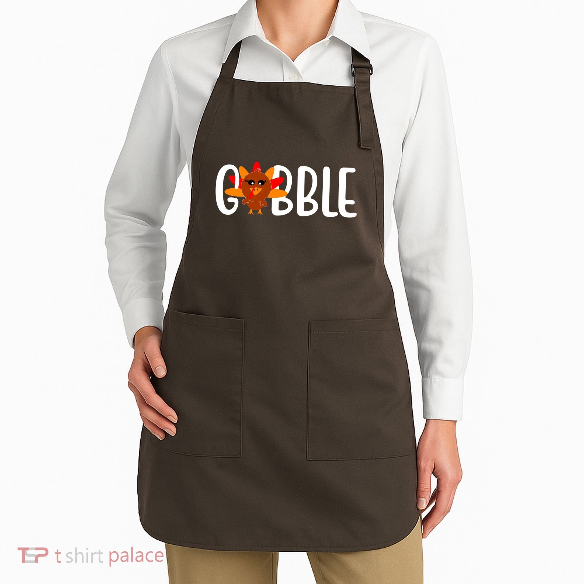 Gobble Turkey Thanksgiving Apron