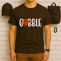Gobble Turkey Thanksgiving T-Shirt thumb 6
