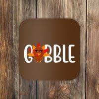 Gobble Turkey Thanksgiving Coaster thumb 0
