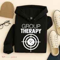 Group Therapy Target Practice Shooting Range Humor Gun Lover Hoodie thumb 4