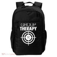 Group Therapy Target Practice Shooting Range Humor Gun Lover Backpack thumb 0