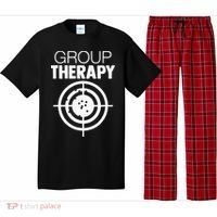 Group Therapy Target Practice Shooting Range Humor Gun Lover Pajama Set thumb 0