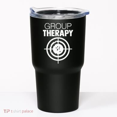 Group Therapy Target Practice Shooting Range Humor Gun Lover Tumbler