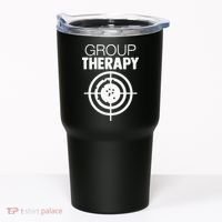 Group Therapy Target Practice Shooting Range Humor Gun Lover Tumbler thumb 0
