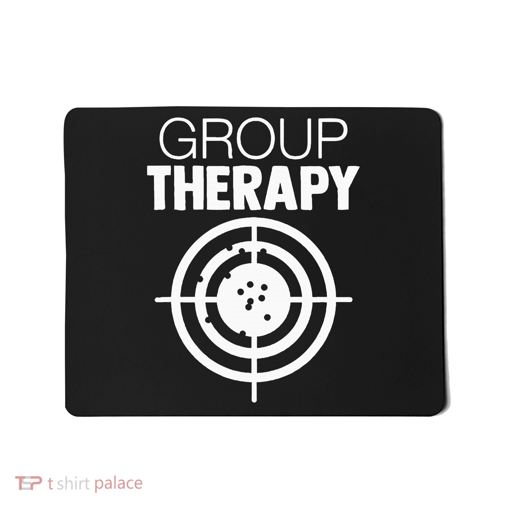 Group Therapy Target Practice Shooting Range Humor Gun Lover Mousepad