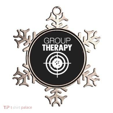 Group Therapy Target Practice Shooting Range Humor Gun Lover Ornament