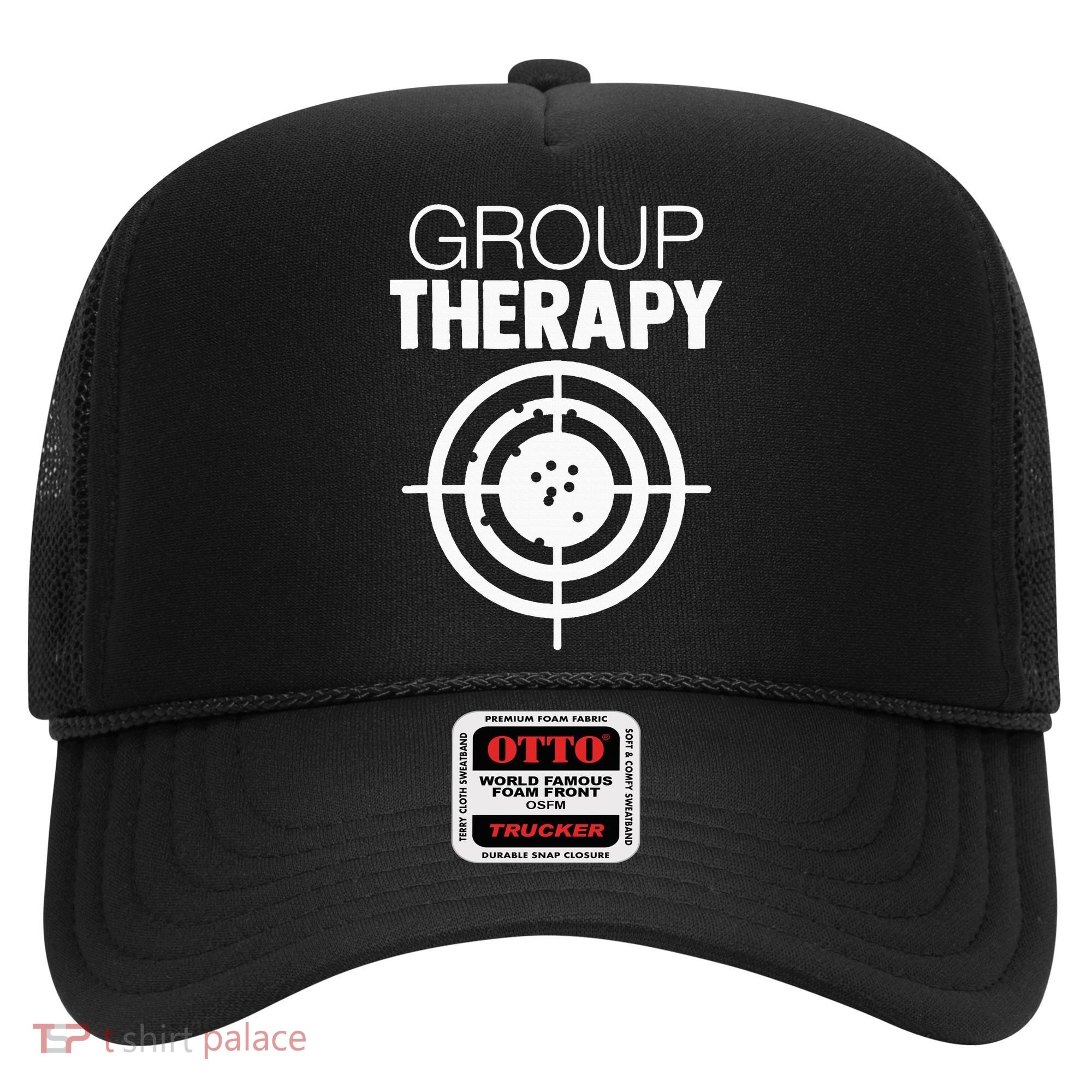 Group Therapy Target Practice Shooting Range Humor Gun Lover Hat