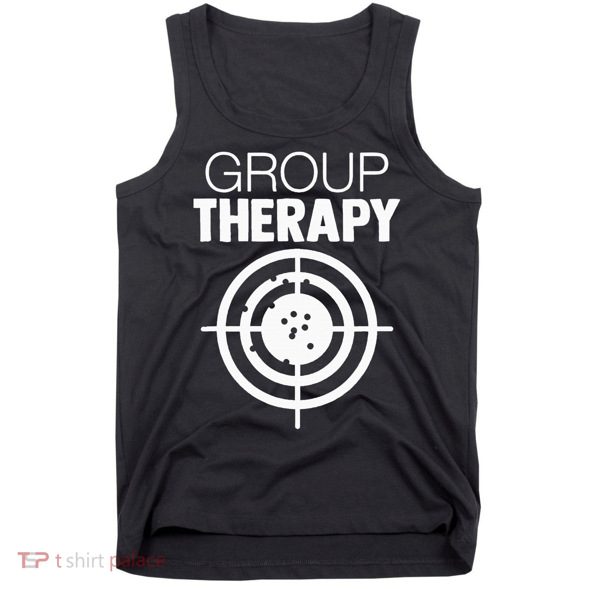 Group Therapy Target Practice Shooting Range Humor Gun Lover Tank Top