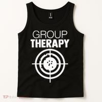 Group Therapy Target Practice Shooting Range Humor Gun Lover Tank Top thumb 2