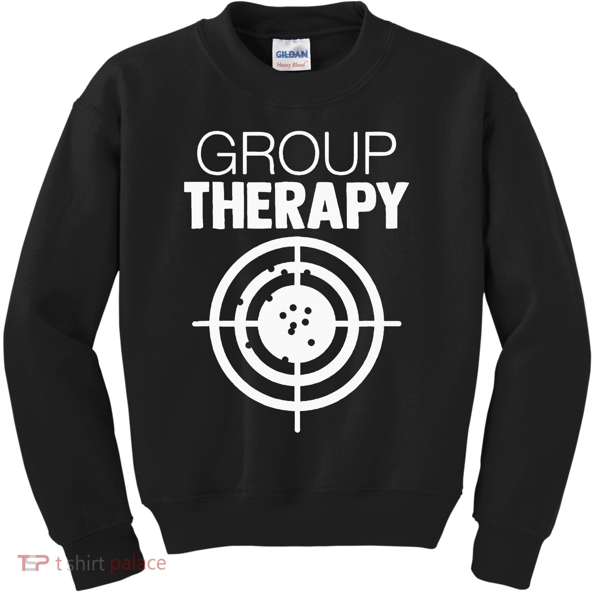 Group Therapy Target Practice Shooting Range Humor Gun Lover Kids Sweatshirt