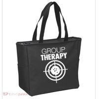 Group Therapy Target Practice Shooting Range Humor Gun Lover Tote Bag thumb 2