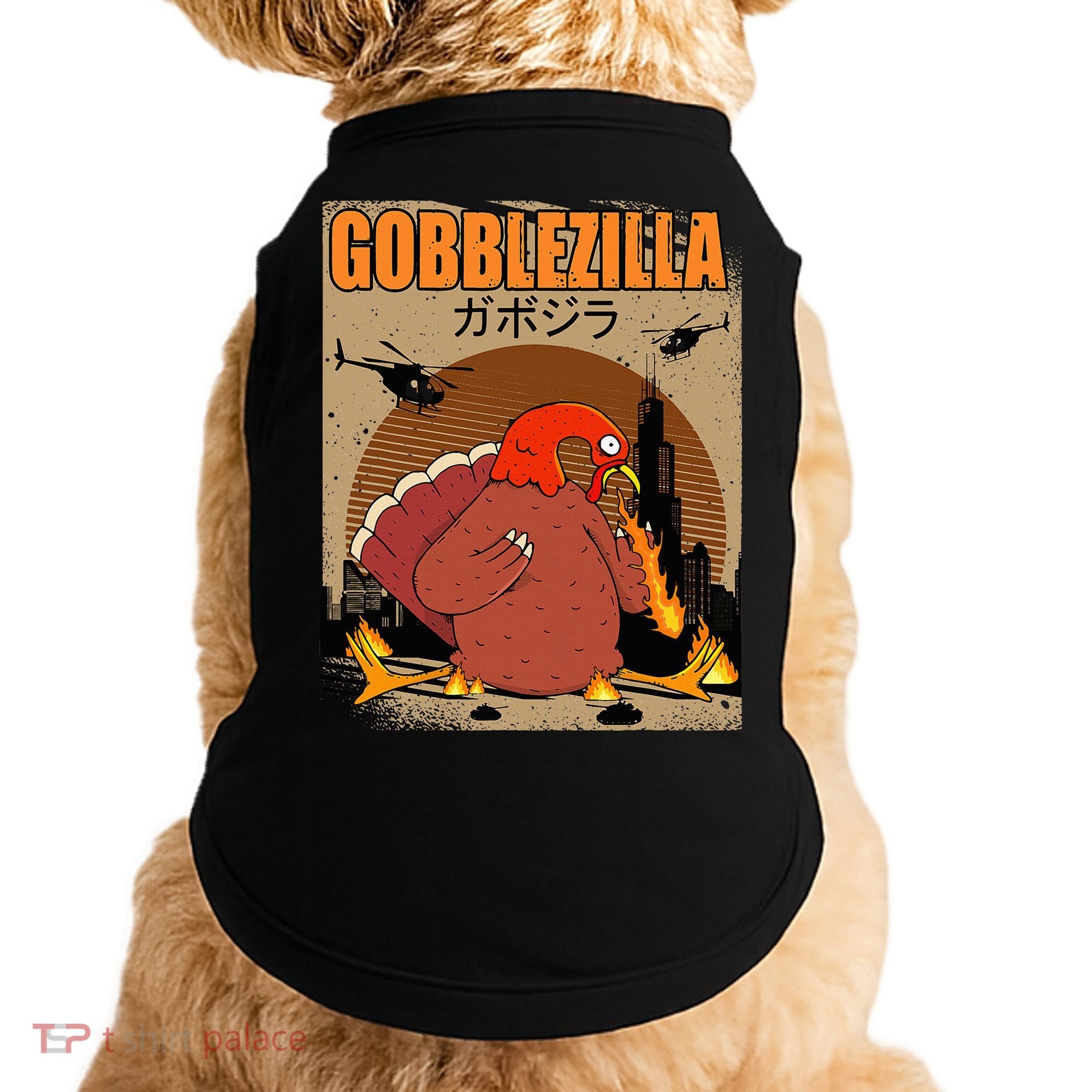 Gobblezilla Turkey Thanksgiving Doggie Tank